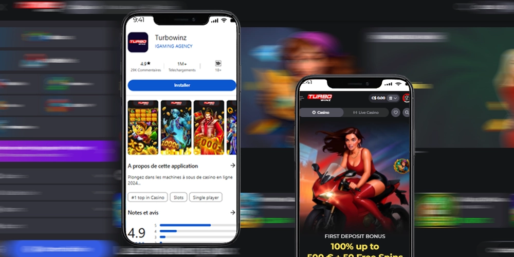 Turbowinz Casino Version PWA pour Android